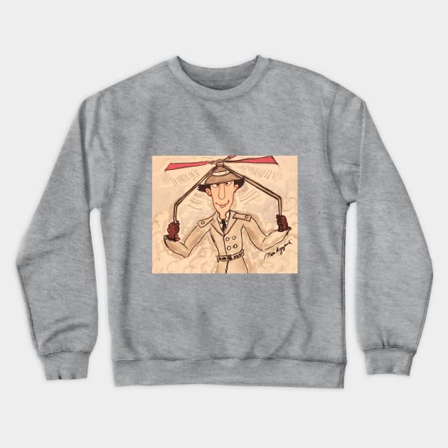 Inspector Gadget Crewneck Sweatshirt by TheArtQueenOfMichigan 